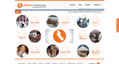 Desktop Screenshot of abhayafoundation.org
